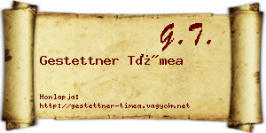 Gestettner Tímea névjegykártya